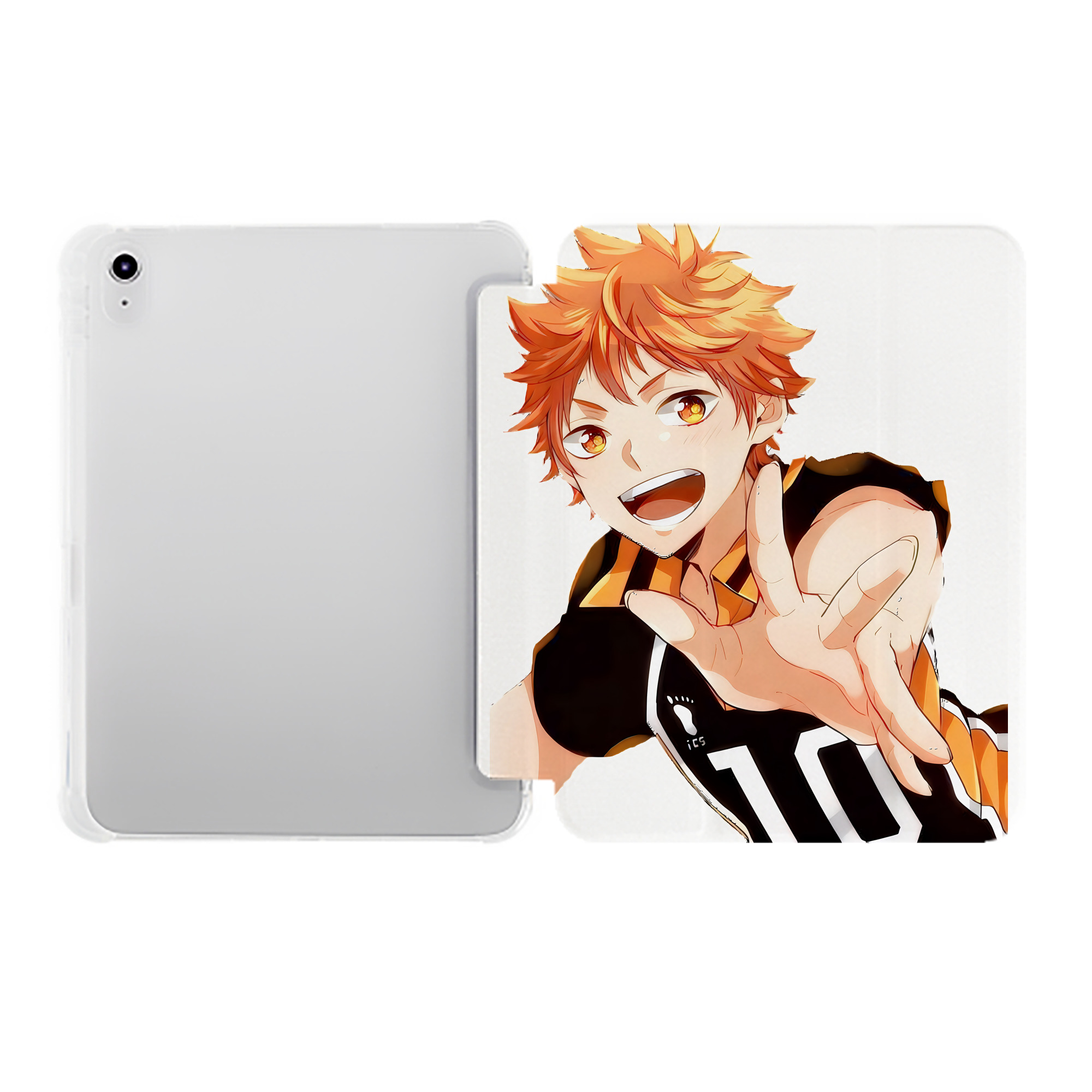 （画像用） ハイキュー!! Haikyu!! IPad ケース ペン収納付き 三つ折りスタンド PUレザー×シリコン 対応機種9.5/10.5/10.9インチ